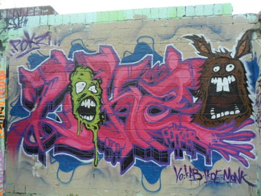 Graffiti Wall in Brunswick - Photo by Candyflip - pokz, braunschweig