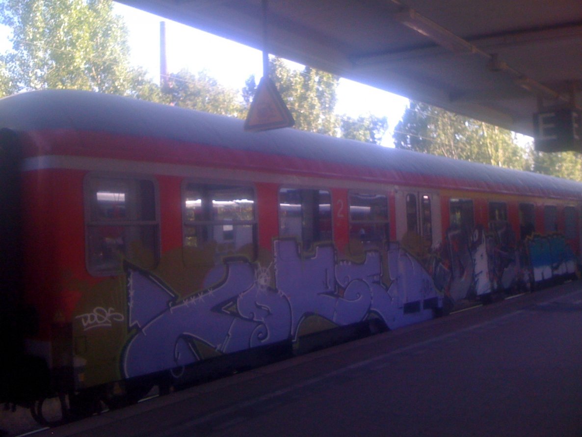 Graffiti Train in Braunschweig - Photo by Candyflip - dq, doqs, toret