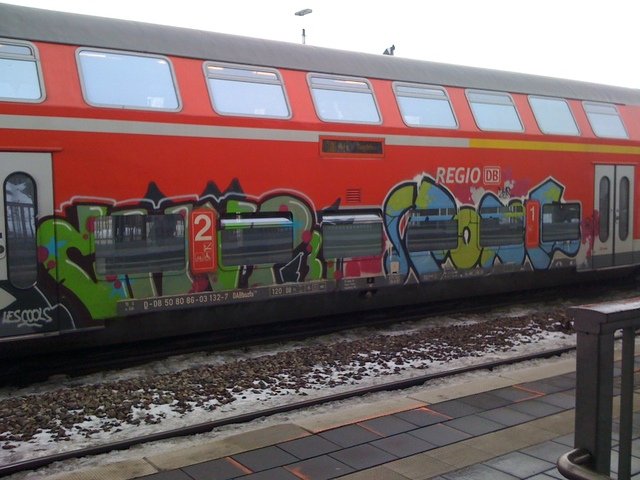 Graffiti Train in Magdeburg - Photo by Candyflip