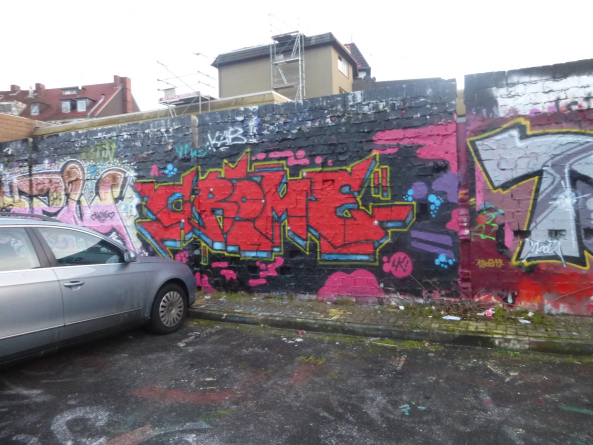 Graffiti Wall in Brunswick - Photo by Candyflip - crome, lk, Braunschweig
