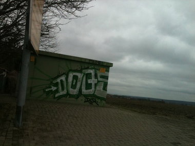Graffiti Bombing in Wolfenbüttel - Photo by Candyflip - dq, doqs
