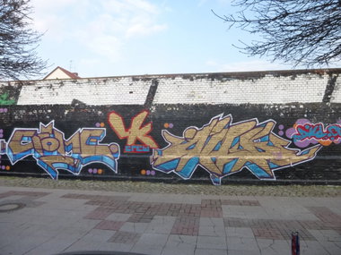 Graffiti Wall in Brunswick - Photo by Candyflip - crome, dild, lk (2014)