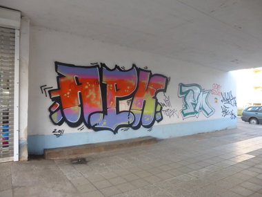 Graffiti Bombing in Magdeburg - Photo by Candyflip - apk, pm, magdeburg