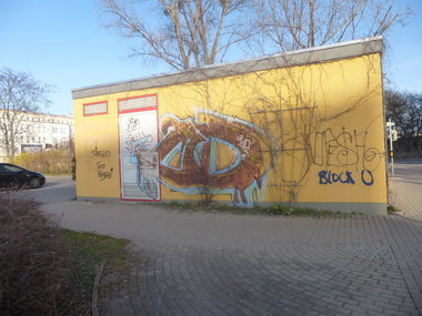 Graffiti Bombing in Magdeburg - Photo by Candyflip - md, magdeburg