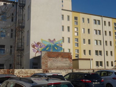 Graffiti Bombing in Magdeburg - Photo by Candyflip - oo, ohoh, magdeburg