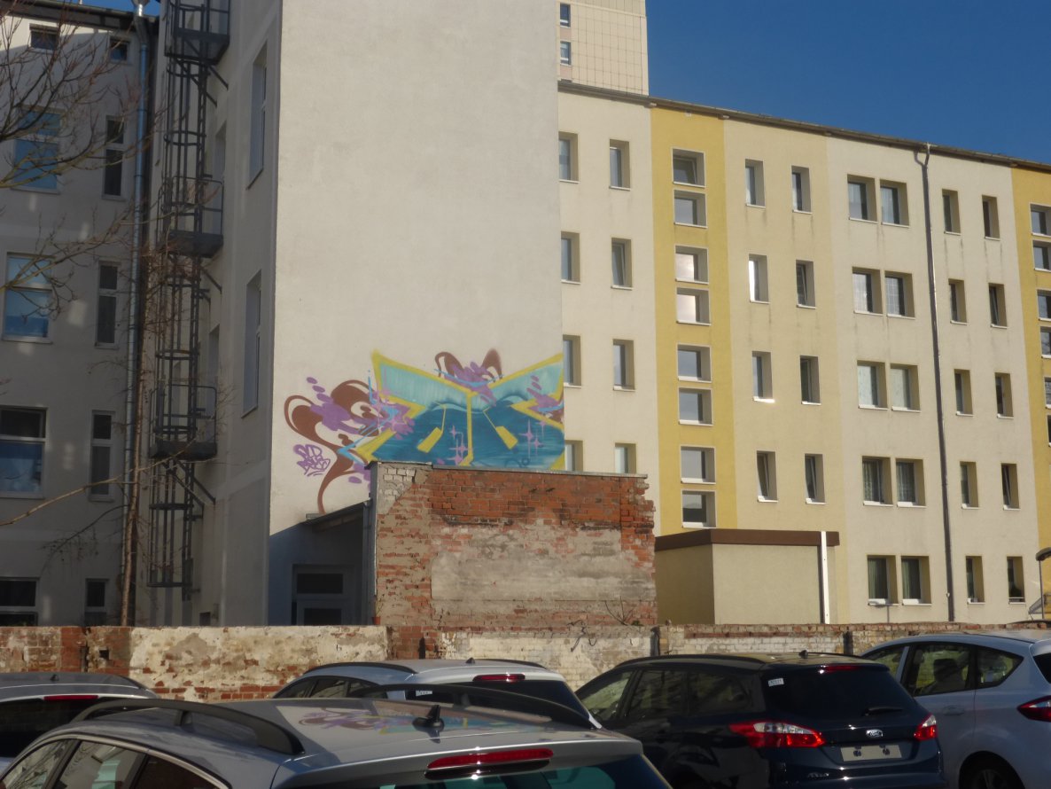 Graffiti Bombing in Magdeburg - Photo by Candyflip - oo, ohoh, magdeburg