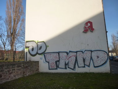 Graffiti Bombing in Magdeburg - Photo by Candyflip - oo, tm, md