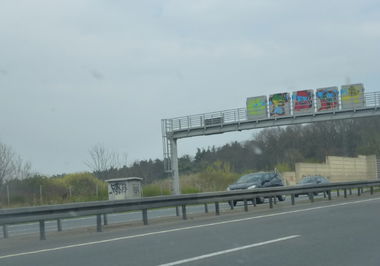 Graffiti Bombing in Königslutter - Photo by Candyflip - fbn, a2, braunschweig