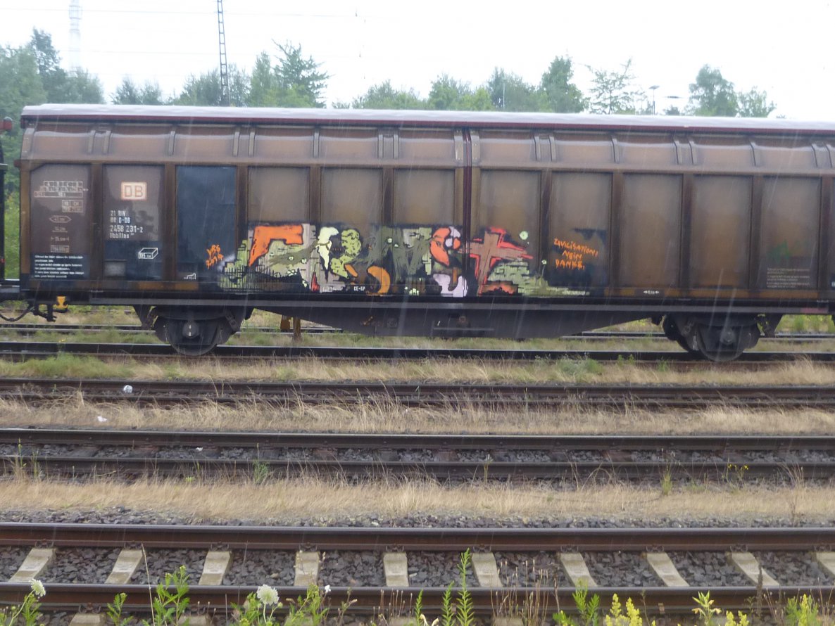Graffiti Train in Brunswick - Photo by Candyflip
