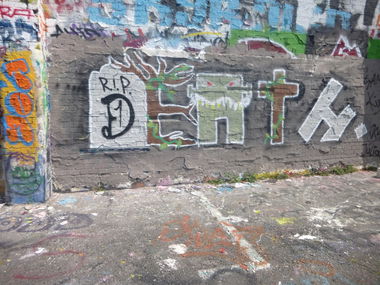 Graffiti Wall in Brunswick - Photo by Candyflip - death, braunschweig