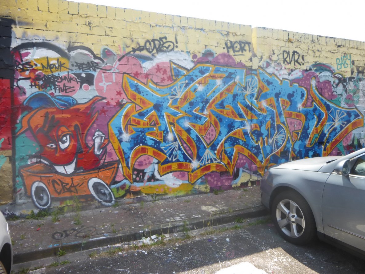 Graffiti Wall in Brunswick - Photo by Candyflip - fear, braunschweig
