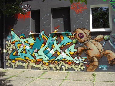 Graffiti Wall in Magdeburg - Photo by Candyflip - tmax, magdeburg