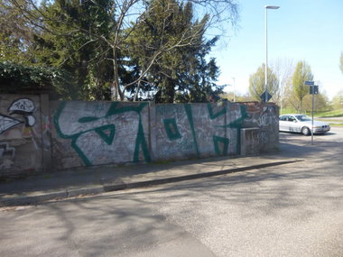 Graffiti Bombing in Magdeburg - Photo by Candyflip - sok