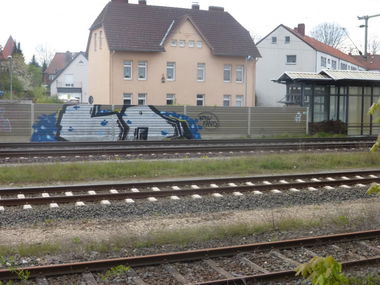 Graffiti Bombing in Landkreis Helmstedt - Photo by Candyflip - la, btsv (2015)