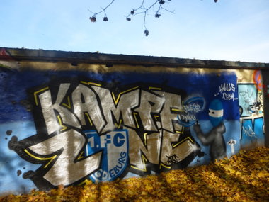 Graffiti Wall in Magdeburg - Photo by Candyflip - fcm, 1fcm, kampfzone