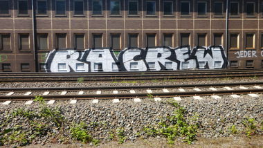 Graffiti Bombing in Braunschweig - Photo by Candyflip - ra, crew, rats (2015)