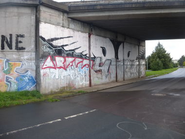 Graffiti Bombing in Magdeburg - Photo by Candyflip - oo, ohoh, arf