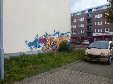 Graffiti Bombing in Magdeburg - Photo by Candyflip - oo, ohoh