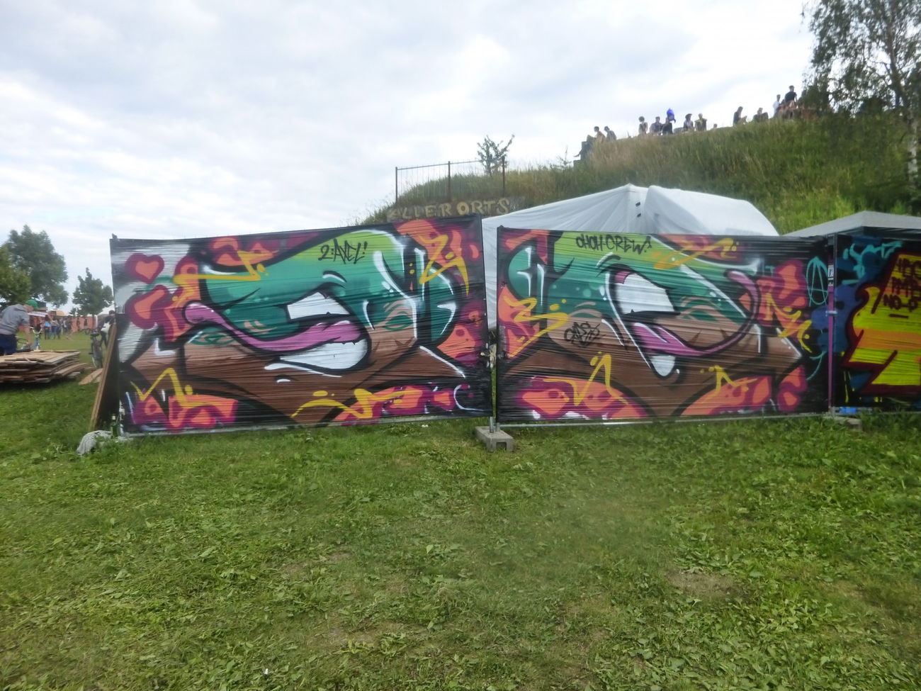 Graffiti Artwork in Lärz - Photo by Candyflip - oo.ohoh, caps, fusion (2016)