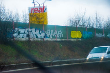 Graffiti Bombing in Hannover - Photo by Candyflip - csk, moses, rams