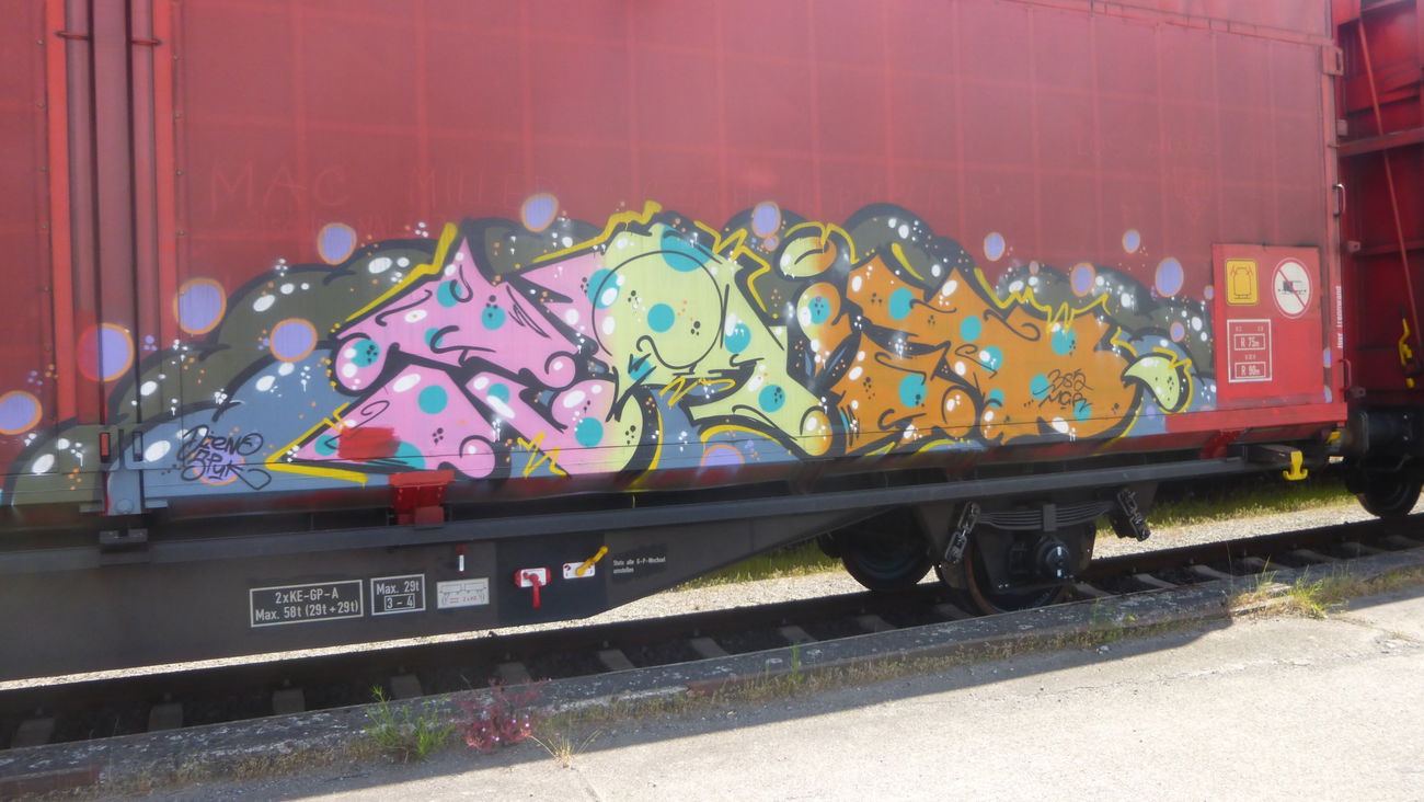 Graffiti Train in Braunschweig - Photo by Candyflip - braunschweig