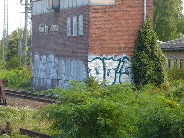 Graffiti Bombing in Magdeburg - Photo by Candyflip - oo, ohoh, rosa