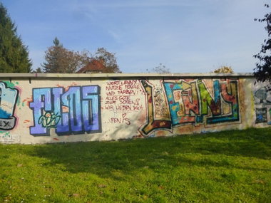 Graffiti Wall in Magdeburg - Photo by Candyflip - flos, lenny, oo