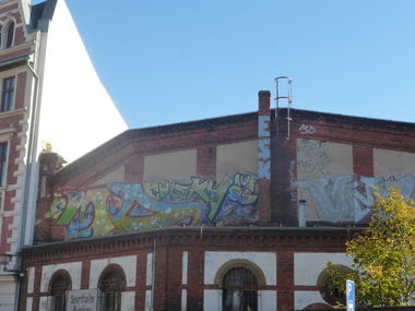 Graffiti Bombing in Magdeburg - Photo by Candyflip - md, mdcrew, wisky