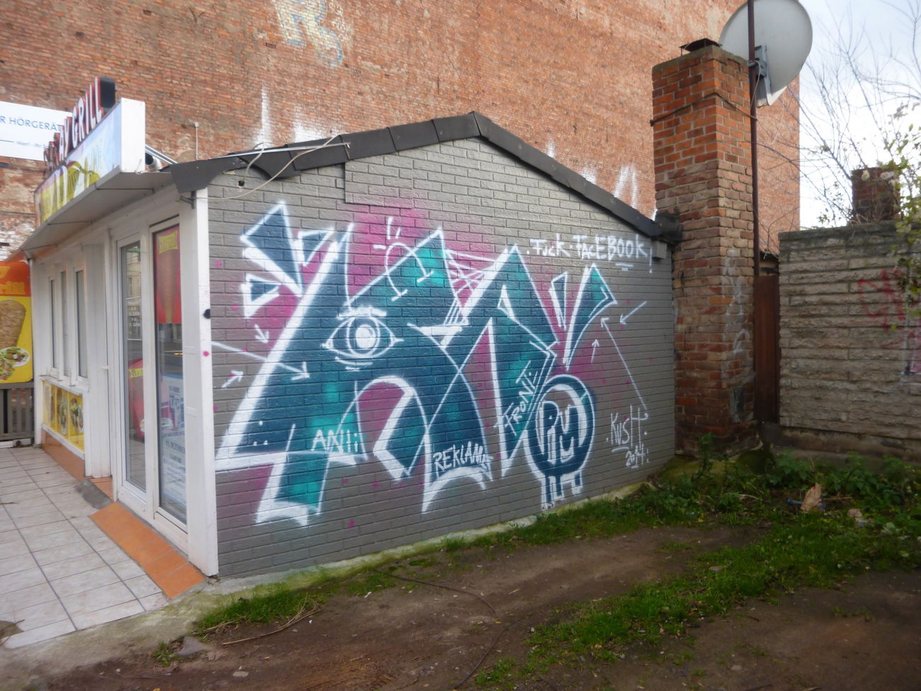 Graffiti Wall in Magdeburg - Photo by Candyflip - kush, pm, arf (2014)