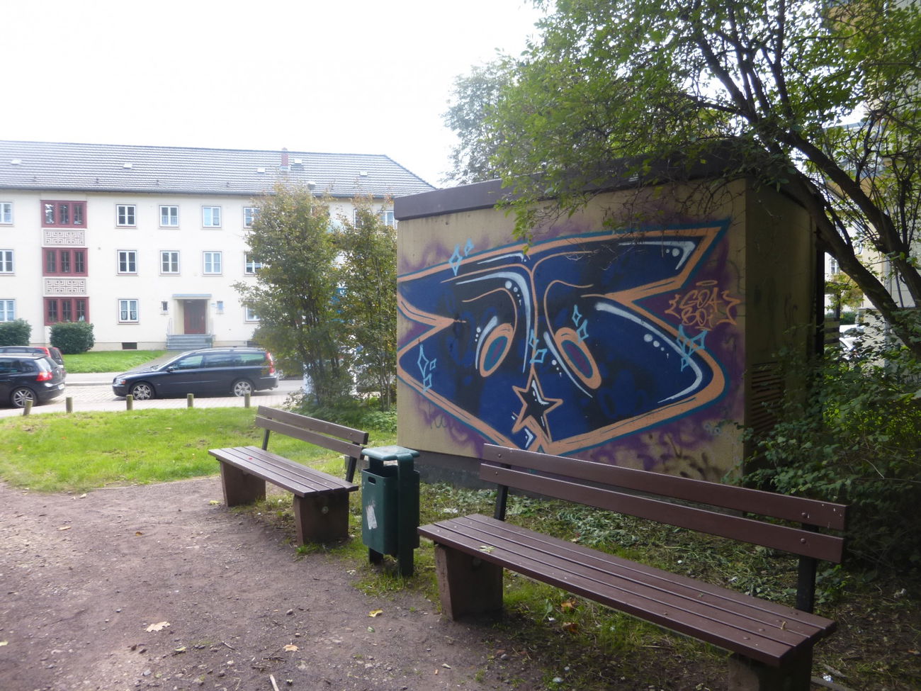 Graffiti Bombing in Magdeburg - Photo by Candyflip - oo, ohoh, goa