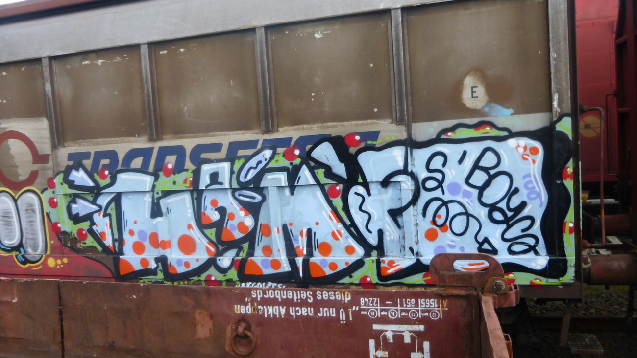 Graffiti Train in Braunschweig - Photo by Candyflip - hamf, braunschweig