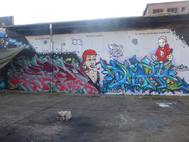 Graffiti Wall in Magdeburg - Photo by Candyflip (2015)