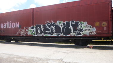 Graffiti Train in Braunschweig - Photo by Candyflip - ochat, knr, braunschweig