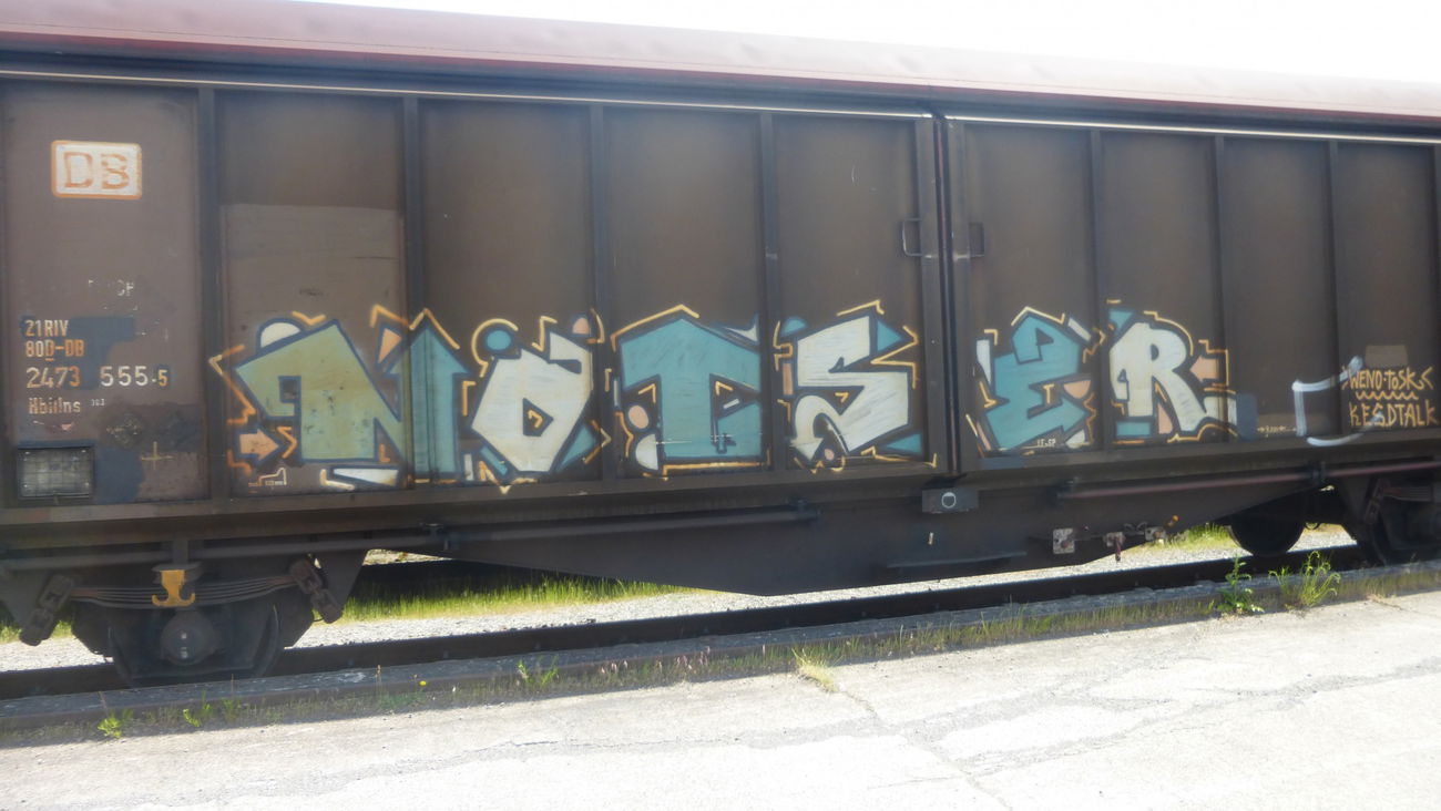 Graffiti Train in Braunschweig - Photo by Candyflip - natser, braunschweig