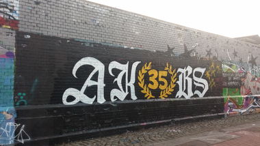 Graffiti Wall in Braunschweig - Photo by Candyflip - akbs, alte, Kameraden
