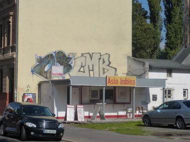 Graffiti Bombing in Magdeburg - Photo by Candyflip - oo, ohoh, cmb