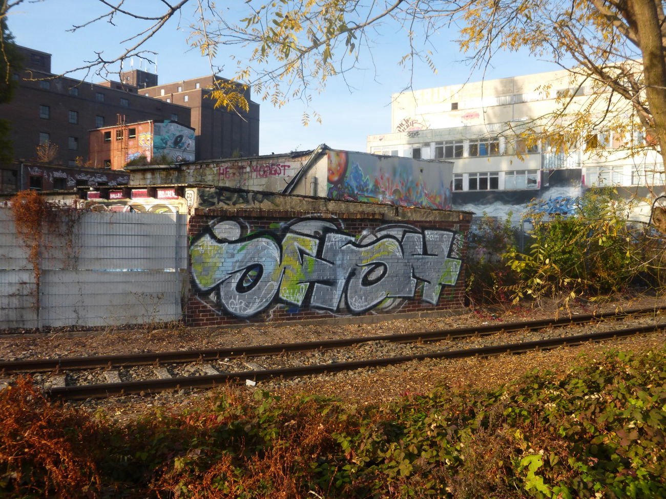 Graffiti Bombing in Magdeburg - Photo by Candyflip - ohoh, oo, fat