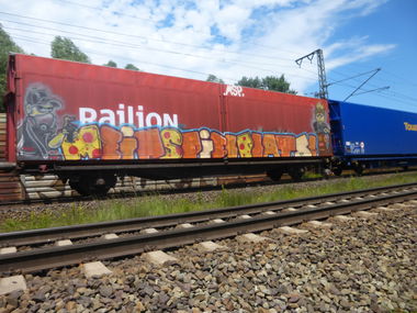 Graffiti Train in Braunschweig - Photo by Candyflip - msp, MeinSpielPlatz