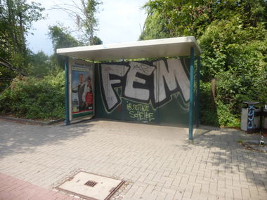 Graffiti Bombing in Magdeburg - Photo by Candyflip - fem