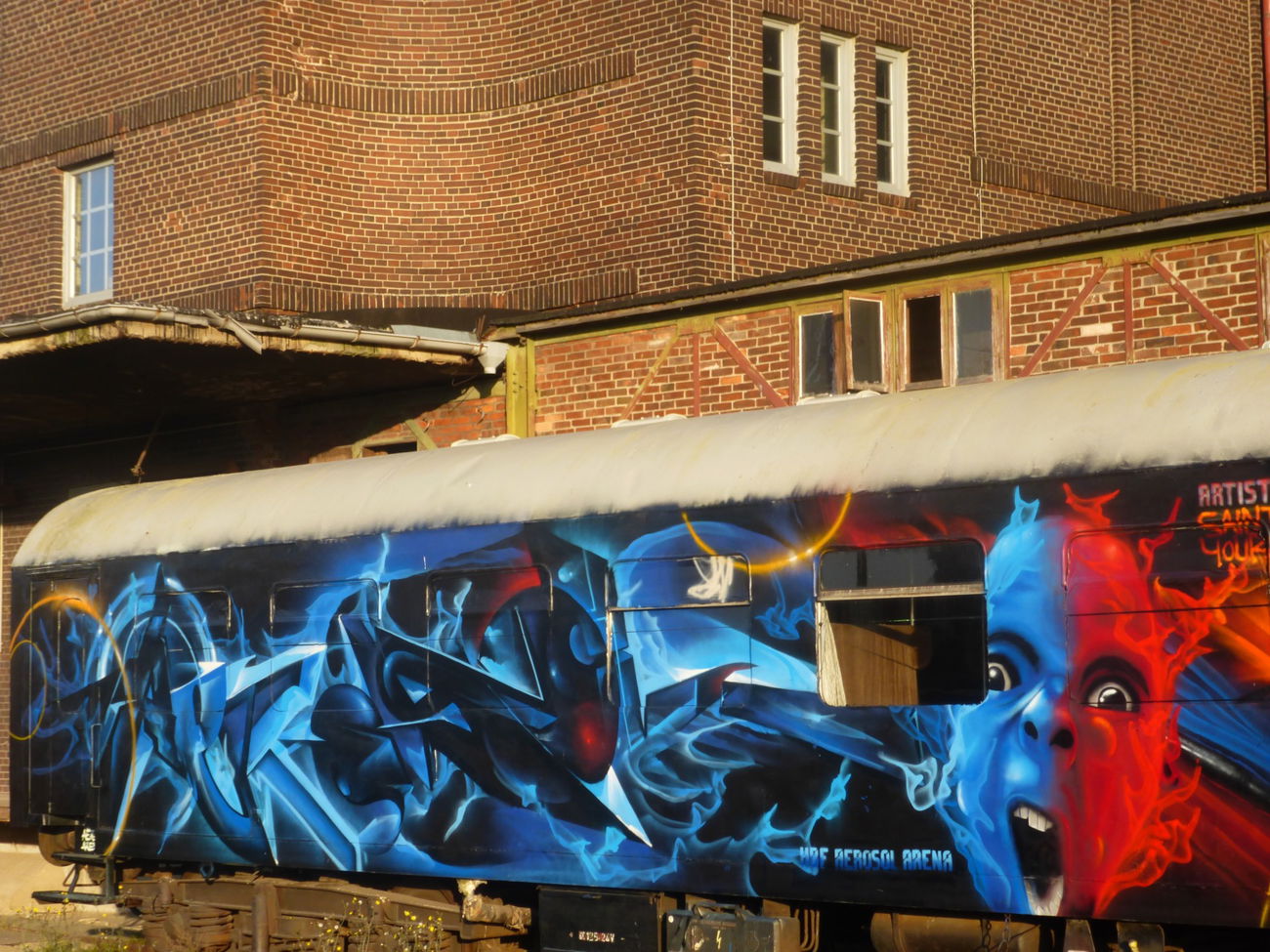 Graffiti Train in Magdeburg - Photo by Candyflip - saint, youk, magdeburg (2015)