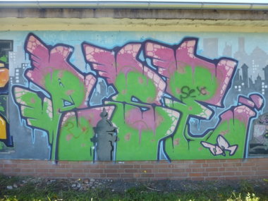 Graffiti Wall in Magdeburg - Photo by Candyflip - pose, süd