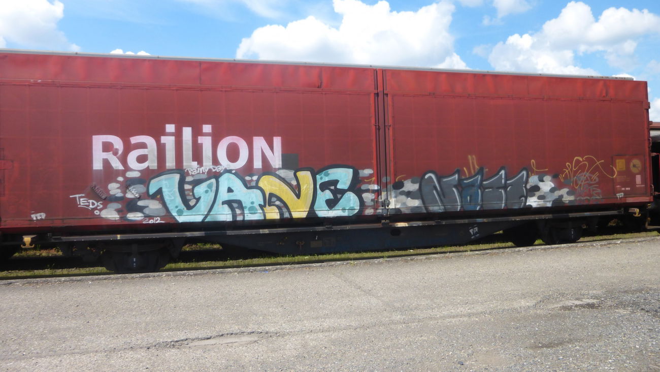 Graffiti Train in Braunschweig - Photo by Candyflip - vane, teds, nats