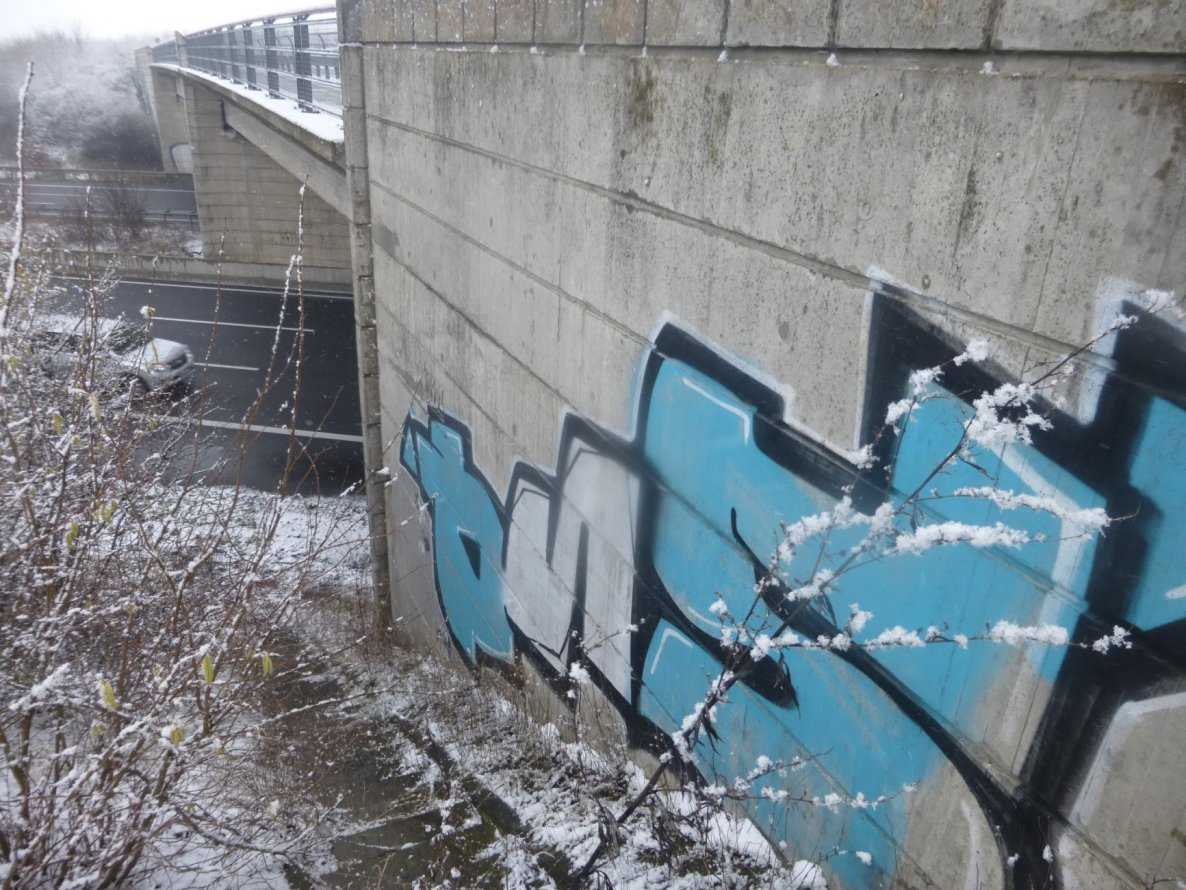 Graffiti Bombing in Landkreis Helmstedt - Photo by Candyflip - ons, oink, a2