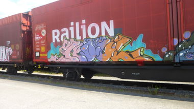 Graffiti Train in Braunschweig - Photo by Candyflip - houl, braunschweig