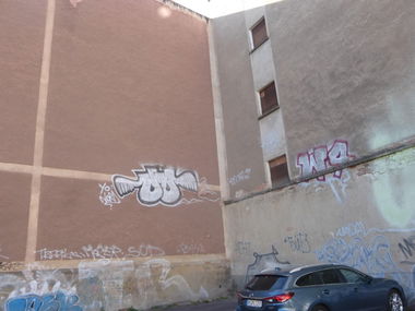 Graffiti Bombing in Magdeburg - Photo by Candyflip - oo, ohoh, wx