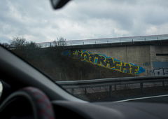 Graffiti Bombing - Photo by Candyflip - eintracht, btsv, ultras