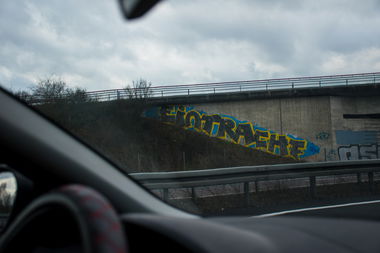 Graffiti Bombing - Photo by Candyflip - eintracht, btsv, ultras