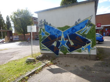 Graffiti Bombing in Magdeburg - Photo by Candyflip - oo, ohoh
