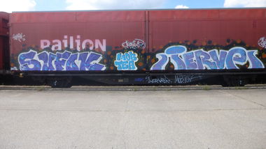 Graffiti Train in Braunschweig - Photo by Candyflip - sufok, jerve, jerver