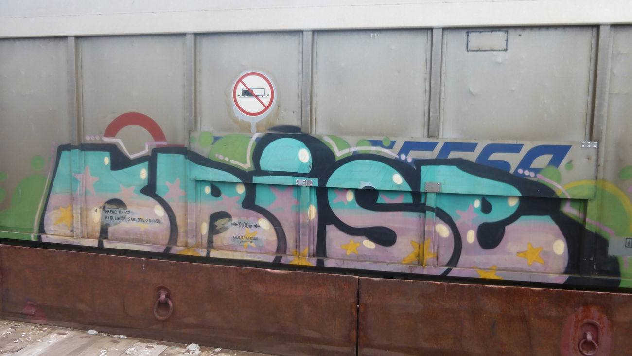 Graffiti Train in Braunschweig - Photo by Candyflip - krise, braunschweig